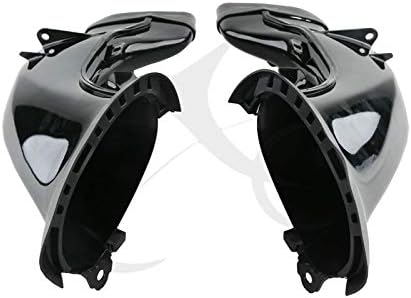 Miniatura 3 de TCT-MOTORPARTS Nuevo tubo de admisión de aire Ram negro tubo conducto izquierda y derecha para Yamaha YZF R1 2004-2006