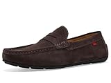 Marc Joseph New York Mens, West Village Penny Loafers, Brown Suede, 10 Wide