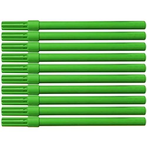 OFFICER PRODUCTS Filzstift Bürofilzstift Basic / 10 Stück (1er Pack)/ Farbe: Grün/Fasermaler zum Malen/Kid Couleur/Fiberspitze/Nicht Tosisch, Kindersicher, 17261112-02