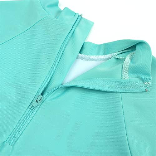 Toddler Kids Baby Boys Girls Dinosaur Swimsuit 1 Piece Zipper Bathing Suit Swimwear With Hat Rash Guard Surfing Suit UPF 50+ Baby Boy Short Swim Trunks (Mint Green, 1 Years)