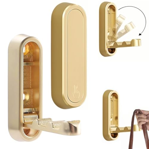 YUVKIN 2 Piezas ganchos de pared plegables