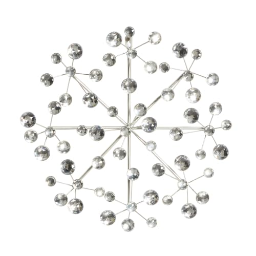 Deco 79 Silver Starburst Wall Sculpture