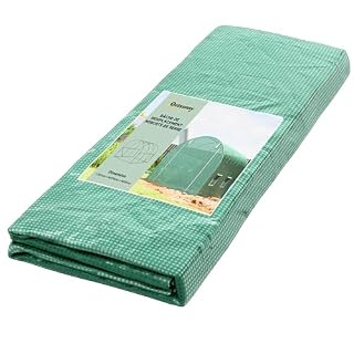 Outsunny bâche de serre 6 m² PE 140 g/m² verte