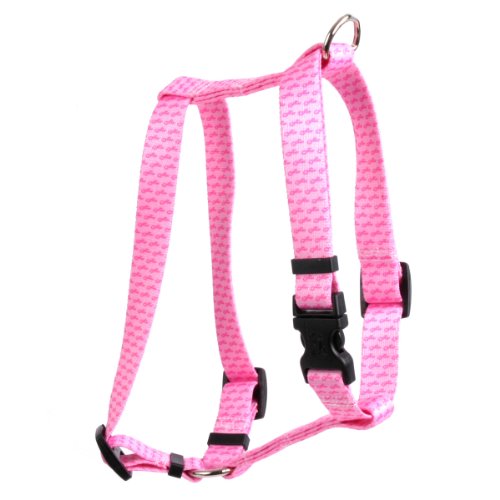 Yellow Dog Design Diseño de Perro Amarillo Petite Rosa Lazos arnés X-Small, 20,3u00a0cm a 14u00a0Pulgadas