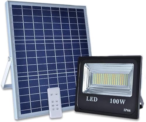 Lampes solaires extérieures 100W et projecteur LED étanche pour éclairage de jardin