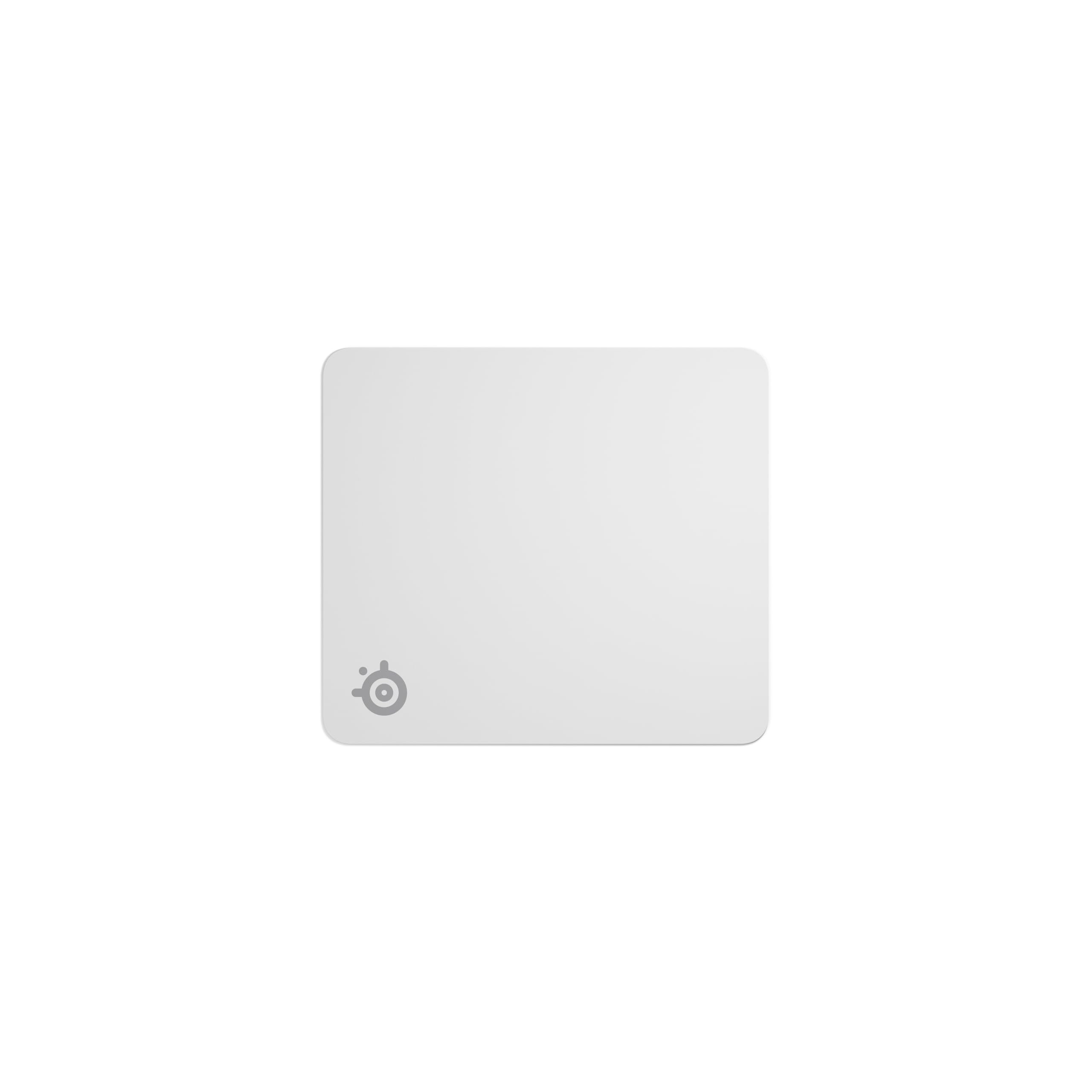 SteelSeries Tapis QcK Grand - Blanc - Base antidérapante en Caoutchouc - Suivi et stabilité de Pointe - Optimisé pour capteurs Gaming - 450 mm x 400 mm - FPS, MOBAs, RTS, MMO