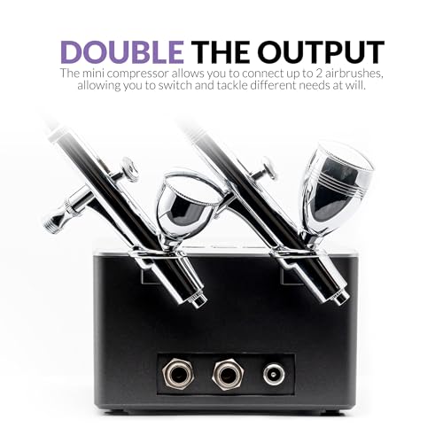 Gaahleri Airbrush Kit, Ambition Series GTS-06, Airbrush & Air Compressor with Air Control by Gaahleri - Image 4