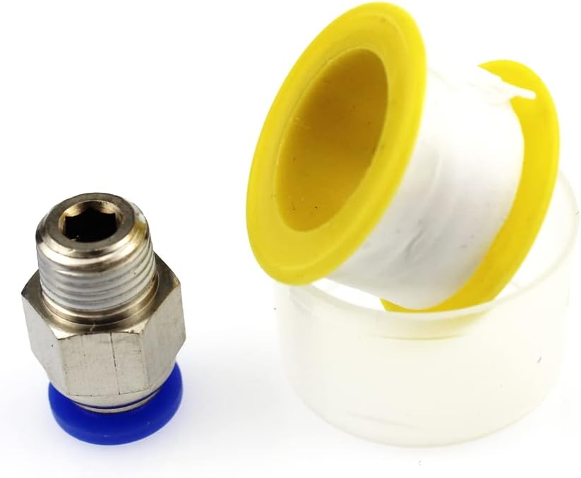 Vacuum PU Tubing and Push Lock Fittings Kit 1/8" NPT to 1/4" Tubing for Turbocharged Vehicles' Wastegate solenoid