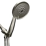 ShowerMaxx, Luxury Spa Series, 6 Spray Settings 5 inch Hand Held Shower Head, Long Stainless Steel H