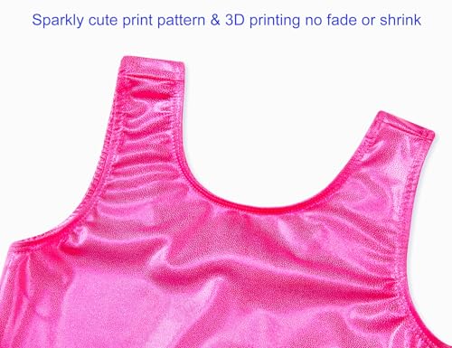 Image of Domusgo Gymnastics Leotards for Girls Sparkly One Piece Biketard Size 1-10Y