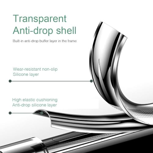 Image of REALCASE Silicone Samsung M35 5G Back Cover Case, Scratch Resistant Protective Crystal Clear Transparent Shock Proof Bumper Back Cover Case for Samsung Galaxy M35 5G