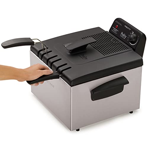Presto 05466 Stainless Steel Dual Basket Pro Fry Immersion Element Deep Fryer #TOP5