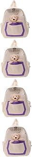 Ombro 4 Pçs 2022 Bolsa Kit De Maquiagem Menina Menina Maquiagem Ombro Pelúcia Mochila Para Niños Suprimento De Menina Para Casa Casual Criança Mochilas Para Meninas