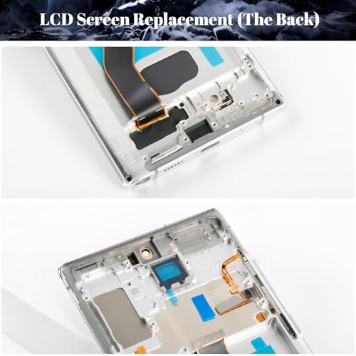 OLED for Samsung Note 10 Plus Screen Replacement for Samsung Galaxy Note 10 Plus 4g/5g LCD Screen for Galaxy SM-N975 SM-N976 LCD Touch Screen Digitizer Assembly Repair Kits with Frame (White)