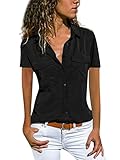 Anlass: diese casual bluse mit knopfleiste ist einfach, so ist es angenehm zu tragen, geeignet für alltagsleben oder büro