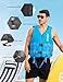 huraty Adjustable Swim Vest with Leg Straps, Neoprene Front Zipper Kayaking Fishing Vest, Adult Outdoor Water Sports Jacket for Adult Up to 130lbs(Black, M)