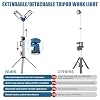 NextLED Ultimate Detailing & Shop Lighting Bundle: NT-V3505 Ceramic Coating Light + NT-6926M Telescopic LED Work Tower