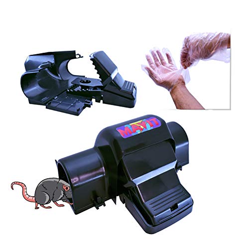 2 pièges à rats réutilisables – Piège à rats robuste pour une utilisation en intérieur et en extérieur – Solide, facile à installer, piège à rongeurs réutilisable