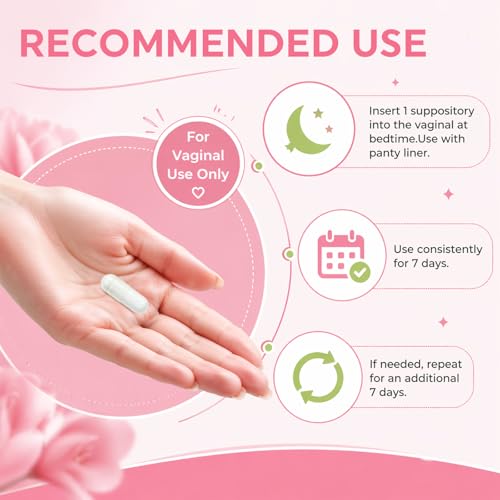 Vaginal Probiotics, Vaginal Suppositories Probiotics for Women, Lactobacillus, NAC, Sodium Hyaluronate & Aloe Vera– pH Balance & Vaginal Health, Odor & Itch Support, 30 Count — view 5