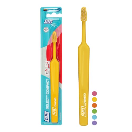 Image of TePe Select Compact Toothbrush, Extra Soft, Assorted Colours, 1pc