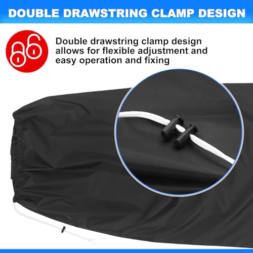 Yoojahow Wood Chipper Bag Leaf Shredder Chip Machine Bag Replacement Reusable Lawn Wood Chipper Bag Available for Wood Slicer Splitter (40 x 60 Inch) - Thumbnail 5