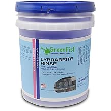 Lybrabrite Commercial Dishwasher Rinse Additive Aid & Agent [Ready-to-Use] For Industrial Machines 5 Gallon Pail