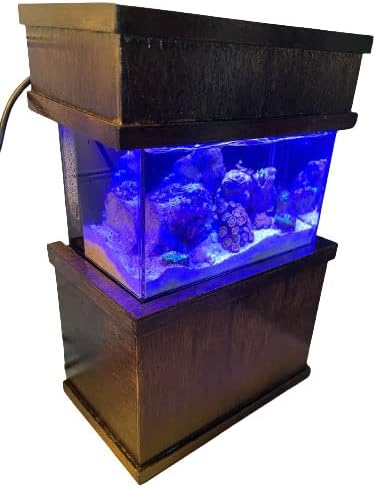 PNW Custom 40oz Micro Reef Desktop Aquarium Stand Cover (Jacobean Stain/Varnish)