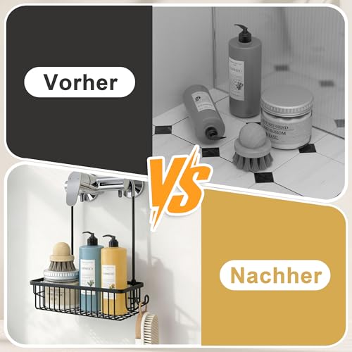 Serviteur de douche pour mitigeur et rangement shampooing - 7