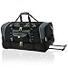 36" Sierra Madre Collection-2 Toned Travel Rolling Duffel in Black/Yellow