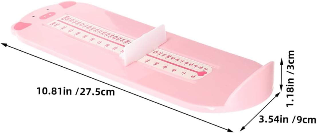 Alipis 2pcs Foot Measuring Device Foot Gauge Ruler for Shoe Size Measurement for 0-8 Years Home Use