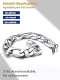 PROSTEEL 13mm 21cm Pulsera E Boy Metal Hombre Brazalete Pulsera con Cadenas...