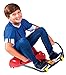 Deluxe Roller Racer; Our Best Sit-Skate Scooter ~ an Ingenious Innovation; Race and Roll, Zig and Zag, Twist and Turn Indoors and Out Without Batteries or Pedals (Red)