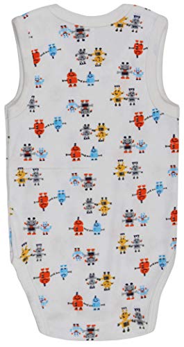 Tobeinstyle Baby Boys' 4 Pack Tank Top One-Piece Bodysuit - Animals - Size 1 #TOP3