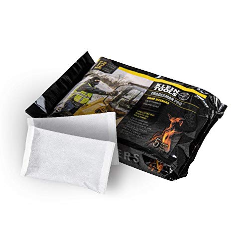 Klein Tools 60144 Hand Warmers, Air Activated Packets Last up to 12 Hours, 5-Pair
