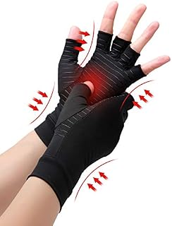 Waxden Copper Compression Arthritis Gloves, Best Copper Infused Glove for Women and Men