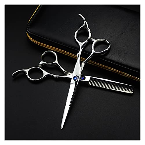 Kwent Tijeras Pelo Profesional Japón 440c 6 ''Tijeras De Pelo Azul Gema Tijeras De Peluquería Tijeras De Corte De Pelo… - Imagen 3