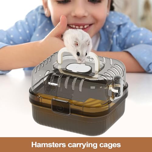 Carrier de hamster, bolsa de carrinho de hamster,Transportador de viagem de estimação respirável | P