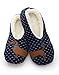 The Big Discount Sherpa Womens Blue Wiener Dog Slippers/Dachsund Slippers, Navy Blue, Size 5.0
