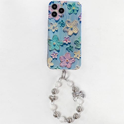 Coque antichoc iPhone 11 laser bleu avec cadre ondulé et cordon de transport