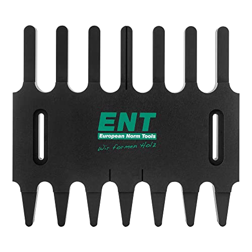 ENT 99007 Metrisk fräsmall för högkvalitativa träförband, av värmebeständig plast, färg svart