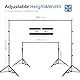 EMART Hintergrundsystem mit Stoff, Professionelles Fotostudio Set 2,6×3m Foto Hintergrund Ständer Set mit Fotohintergrund und 4 Federklemm für Fotografie, Videoaufnahme YouTube