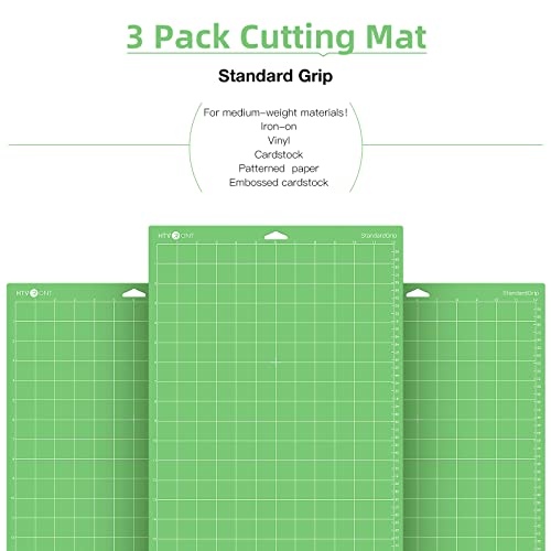 image for HTVRONT Standard Grip Cutting Mat, 3 Pack Cutting Mat 12x24 Compatible