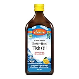 Carlson – The Very Finest Fish Oil, 1600 mg Omega-3s, Liquid Fish Oil Supplement, Norwegian Fish Oil, Wild-Caught…