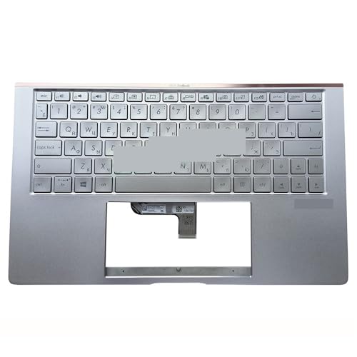 ENCi VA obNCgL[{[h ZenBook 13 UX334 UX334FA UX334FL 13N1-96A0F11 13N1-95A0221 Vo[L[Lbv Teclado p(RU silver light)