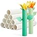 Genie Crafts 12-Pack Craft Rolls - 10 Inch Paper Cardboard Tubes for Kids, DIY, Classroom and Art Projects, White