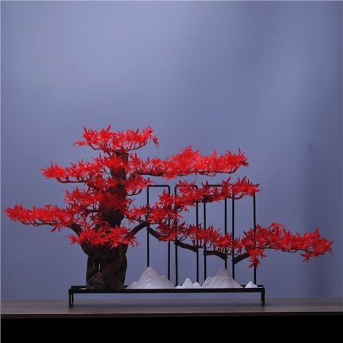Maceta para arbol falso pino artificial decorativo de bienvenida para oficina y sala de estar 3