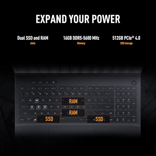 ASUS TUF Gaming F16 (2025) Gaming Laptop, 16” FHD+ 165Hz 16:10 Display, Intel® Core™ i5 Processor 13450HX, NVIDIA® GeForce RTX™ 5050, 16GB DDR5, 512GB PCIe Gen4 SSD, Wi-Fi 6E, Win 11 Home - image 8