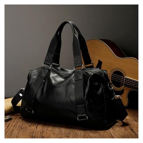 Men's Travel Bag Leather Luggage Bag For Men Vintage Travelling Duffel Durable Weekend Large Men Bags3