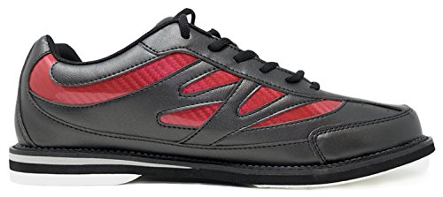 Foto von Bowling-Schuhe, 3G Cruze, Damen und Herren, für Rechts- und Linkshänder, 2 Farben, Schuhgröße 36-46 (39, Schwarz/Rot)