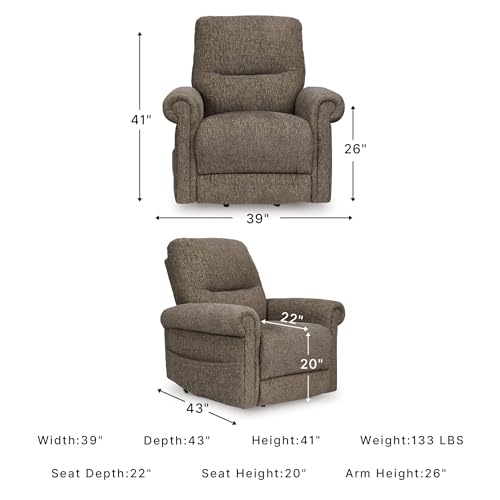 Image of Signature Design by Ashley Aureta Dual Motor Power Lift Recliner